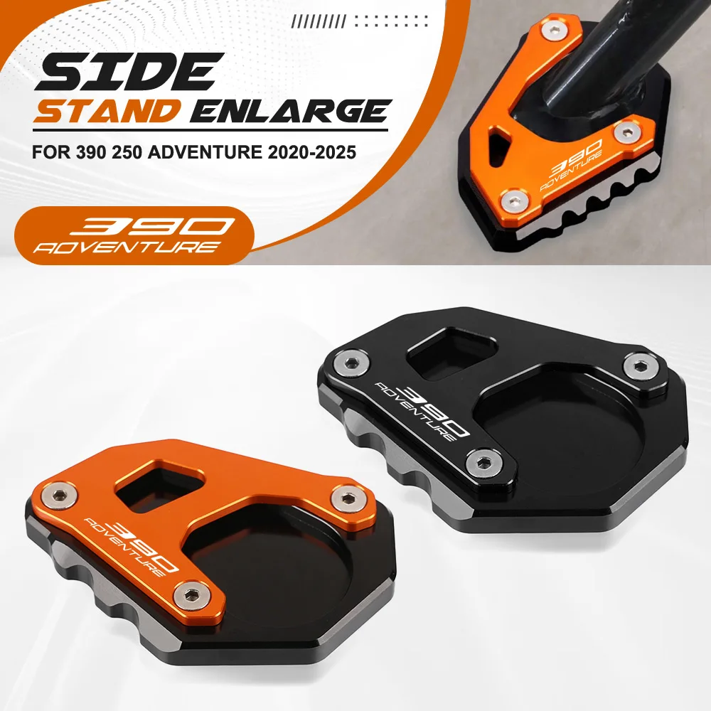 

Motorcycle Kickstand Foot Side Stand Extension Pad Support Plate FIT FOR 390 250 ADVENTURE 390Adv 2020 2021 2022 2023 2024 2025