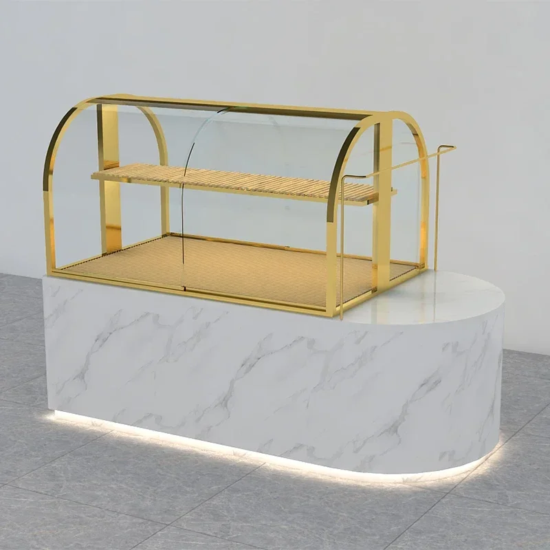 

WWНовый шкаф для выпечки хлеба, изогнутая модель торта, шкаф для среднего острова, витрина, стол