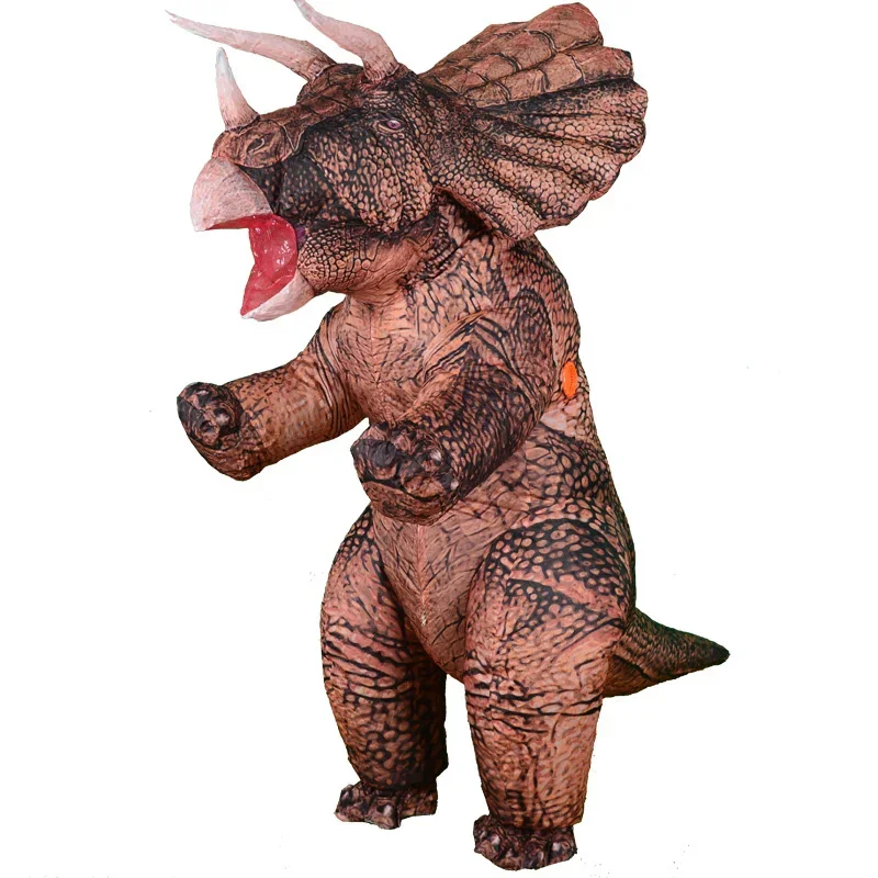 ใหม่ Inflatable Dino T-Rex Spinosaurus Pterosaur Triceratops ผู้ใหญ่ Velociraptor เครื่องแต่งกาย Mascot คอสเพลย์ฮาโลวีนผู้หญิง Man เด็ก RZ