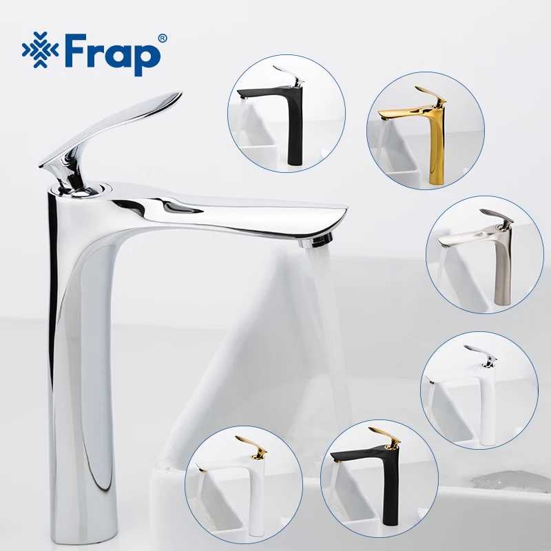 

Frap Chrome Bathroom Faucets Basin Faucet Washbasin Sink Tap High Bathroom Sink Faucet Cold Hot Mixer Patchwork Style Torneira