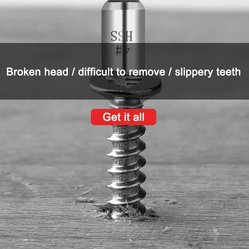 New Small Broken Head Screw Removal Bad Screw Remover Removes The Broken Wire Up The Broken Wire Anti-tooth Faucet Wire Extracti