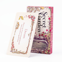 Secret Garden Board Game 40 Charming Cards with English Visions 11x6cm Encouraging Small Signs Imbued with Garden Magic