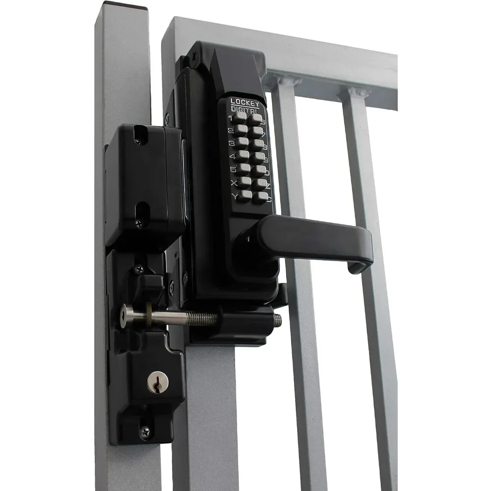 

Sumo GL2 DC Jet Black Marine Grade Mechanical Double Combination Surface Mount Lever Gate Lock (GL2JBMGDC), Large