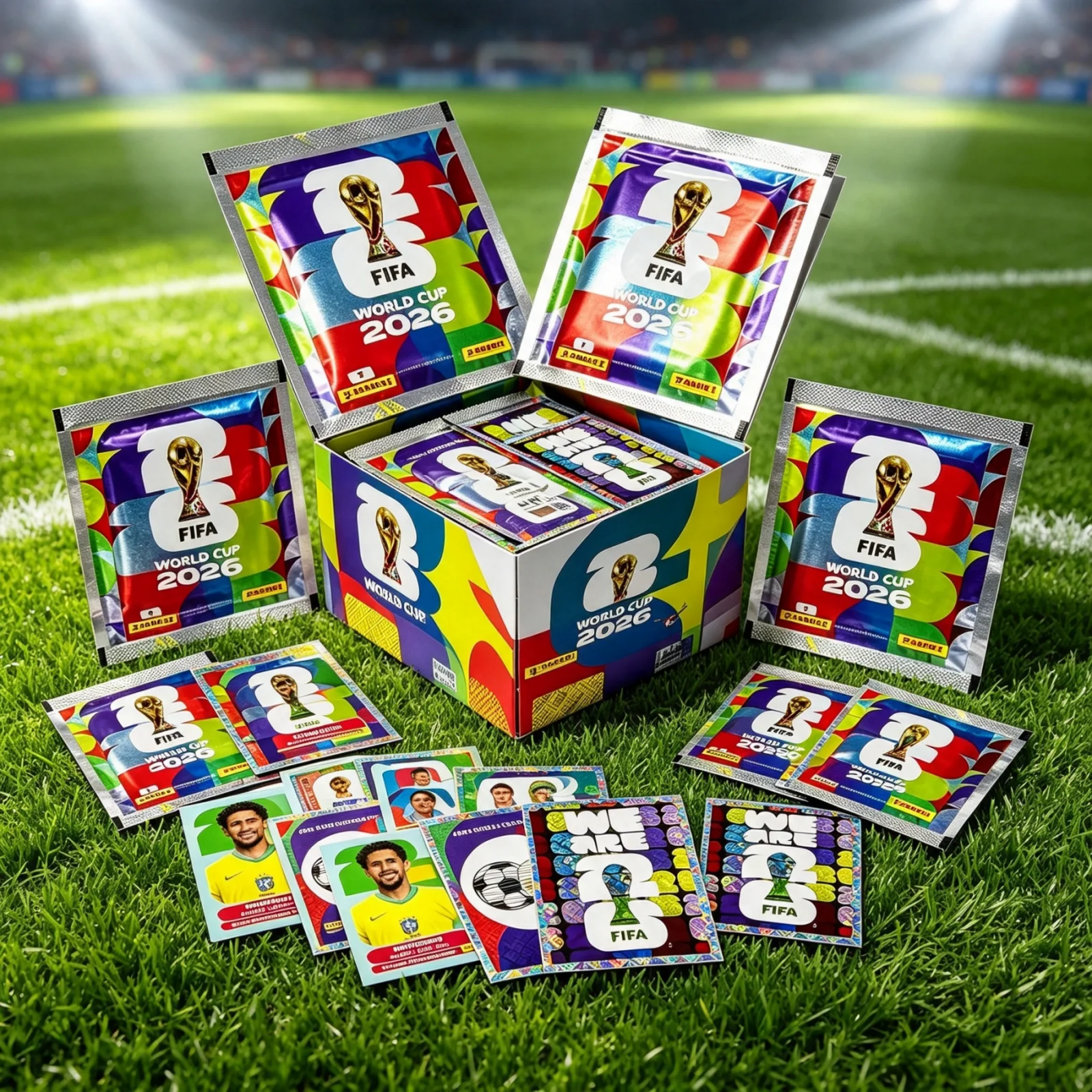 Panini 2026 GenuineOfficial FIFA World Cup Soccer Card Sticker Pack Album Limited Edition Collection Soccer Memorabilia Set