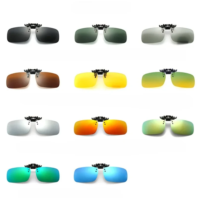 

Hot Sales Fashion Fishing Driver Night Vision Myopia Clip-on Sun Shading EyeglassesPolarized Clip Sunglasses Myopia Glasses Clip