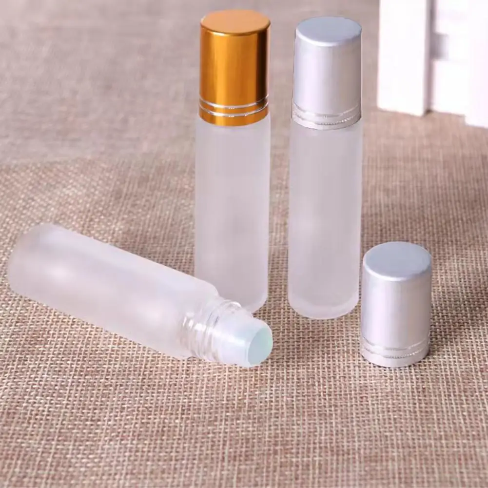 5Pcs/Set 10ml Roller Bottle Empty Reusable Refillable Diy Skin Care Creations Spray Bottles Perfume Bottle Roll On Empty Bottle