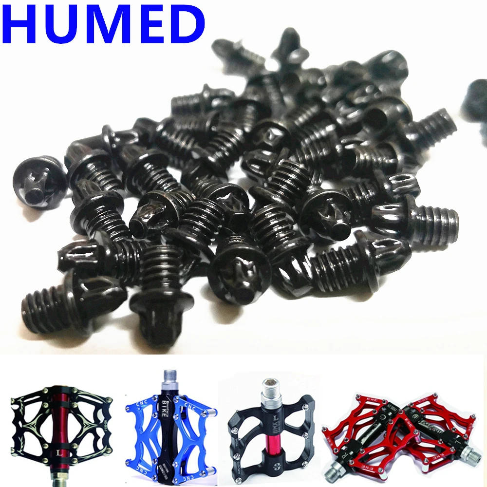 

M4 bicycle pedal bolts MTB pedal Stainless Steel skid-proof screws cycling pedal parts pin
