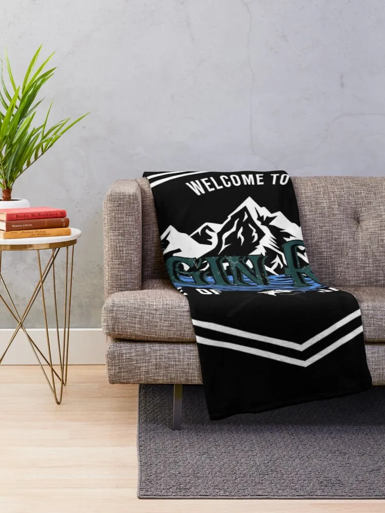 welcome to virgin river home of jacks's bar Throw Blanket Decorative Sofa Blankets