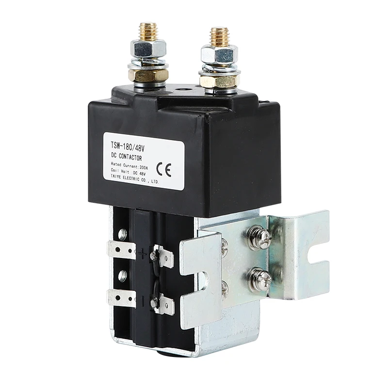 SW180 Normally Open 200A DC Contactor ZJW200A DC Contactor For Electrical Winch Contactor 12V 24V 48V 60V 72-80V