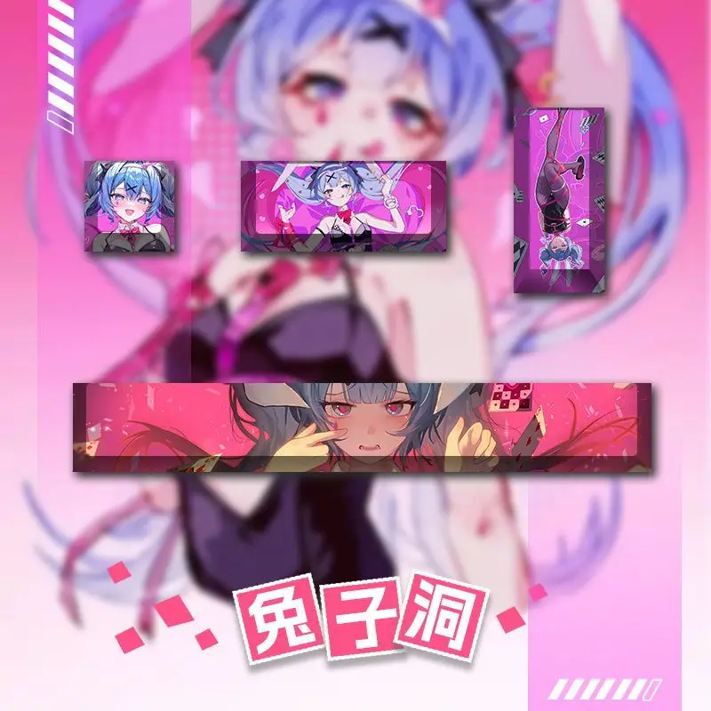 

Rabbit Hole Keycap anime Keycap Replaceable Keyboard Keycap PBT Material Five Sides Hot Sublimation