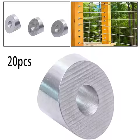 20pcs Stainless Steel Angle Beveled Washer 30 Degrees For 3/8'' 1/4'' Cable Railing Kit Deck Stair Railing Guardrail Accessories