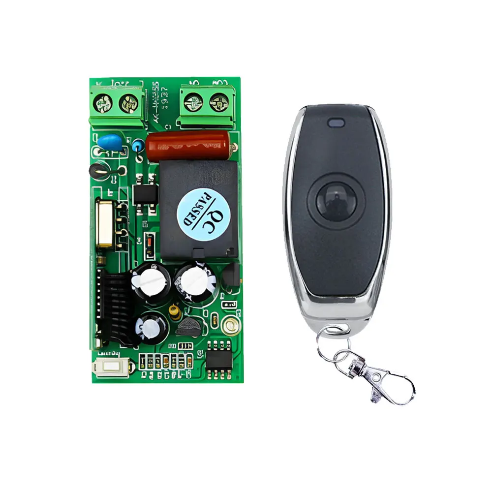 433MHz 1500W Load Remote Switch Single Channel Small AC180-240V For Electric Door Electric Curtain Gate Control