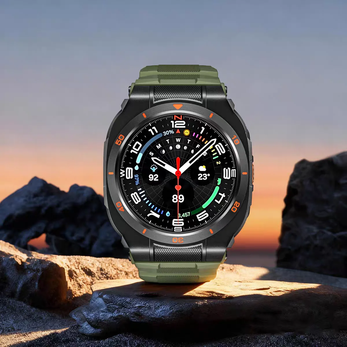 Luxuriöses Metallgehäuse+Armband für Samsung Galaxy Watch Ultra 2025 47mm Silikon Sport-Armband Correa Mod-Kit für Galaxy Watch 7Ultra2 – Detail 3