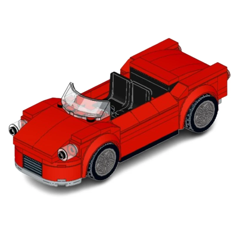 

121 шт. MOC 1961 Калифорния Spyder спортивный автомобиль модульные строительные блоки DIY гоночная модель