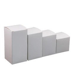 20Pcs White Kraft Paper Box Foldable Recyclable Gift Craft DIY Soap Candy Chocolate Wedding Party Packaging Dustproof