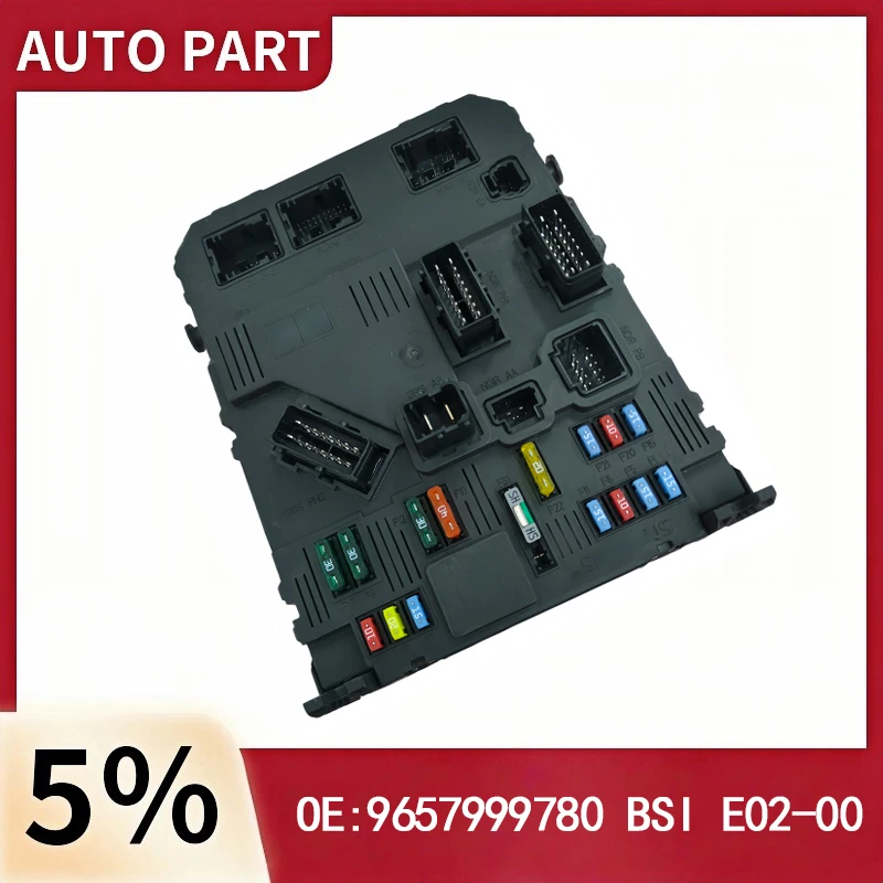 suitable For Peugeot 206 207 Partner Combispace (5F) 1.6 HDI 75 BSI E02-00 Control Module 9657999780 Fuse Box Assembly 6580YX