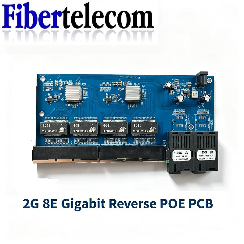 Power Over Ethernet - Reverse PoE Switch 8 RJ45 2