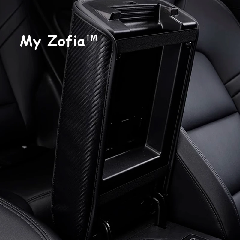 For GWM New HAVAL H7 2025 2026 Car Armrest Cushion Car Protection Carbon Fiber Leather Cover Armrest protective Pad  Accessories