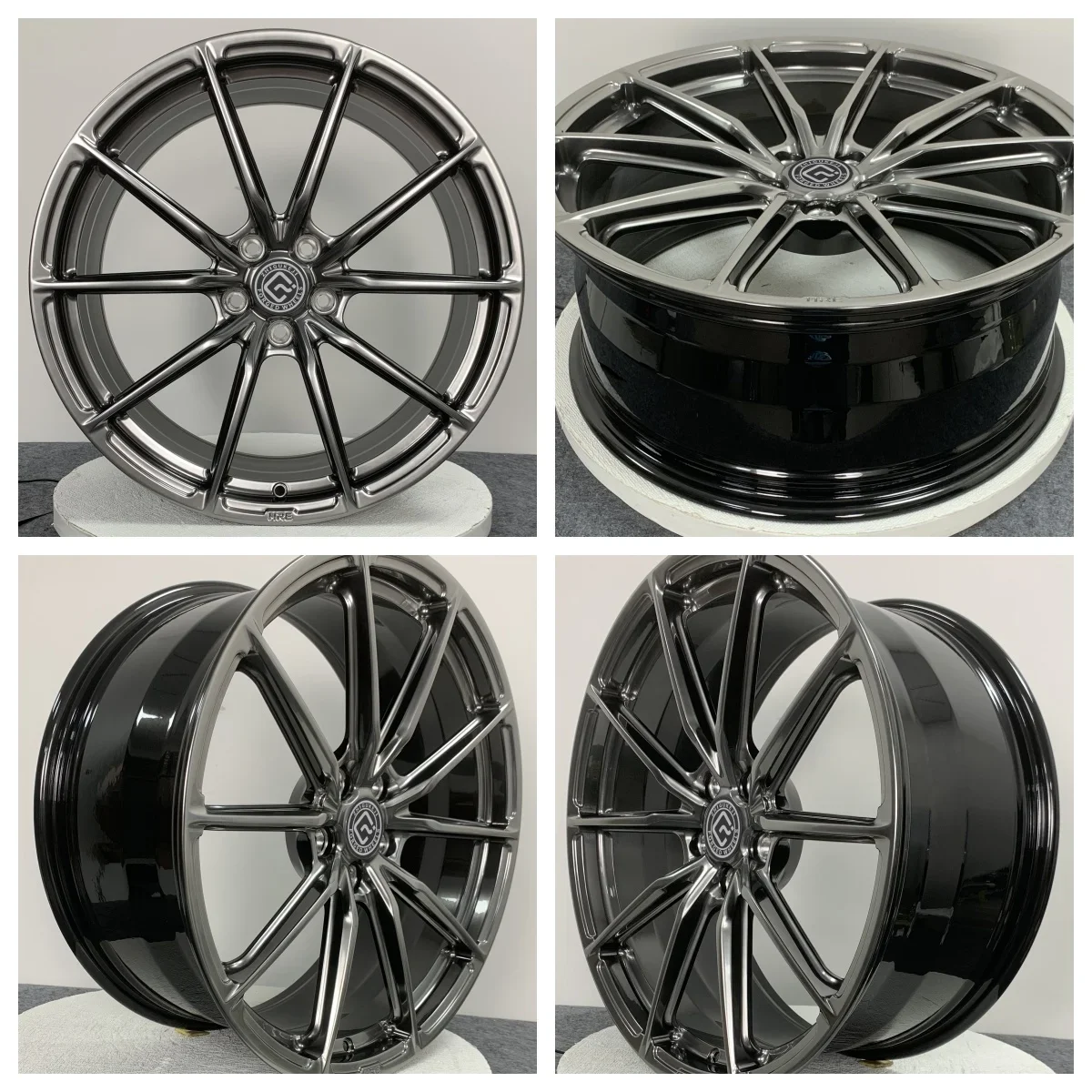 Factory Direct Customized Forged Wheels Size 20x8.5 H/PCD 5x112 Offset +32 High Gloss Black