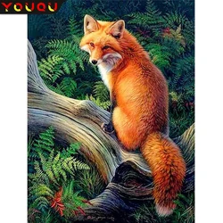 5D DIY Diamond Painting Fox Rhinestone Mosaic Animals Diamond Embroidery Handmade Gift Wall Decor