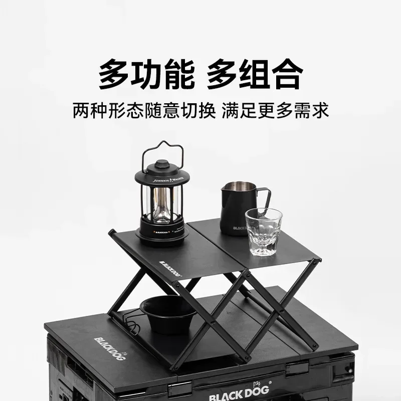 Blackdog Camping Shelf Gear Outdoor Multifunction Folding Cabinets Foldable Storage Table Shelf Picnic Accessory Barbecue desk