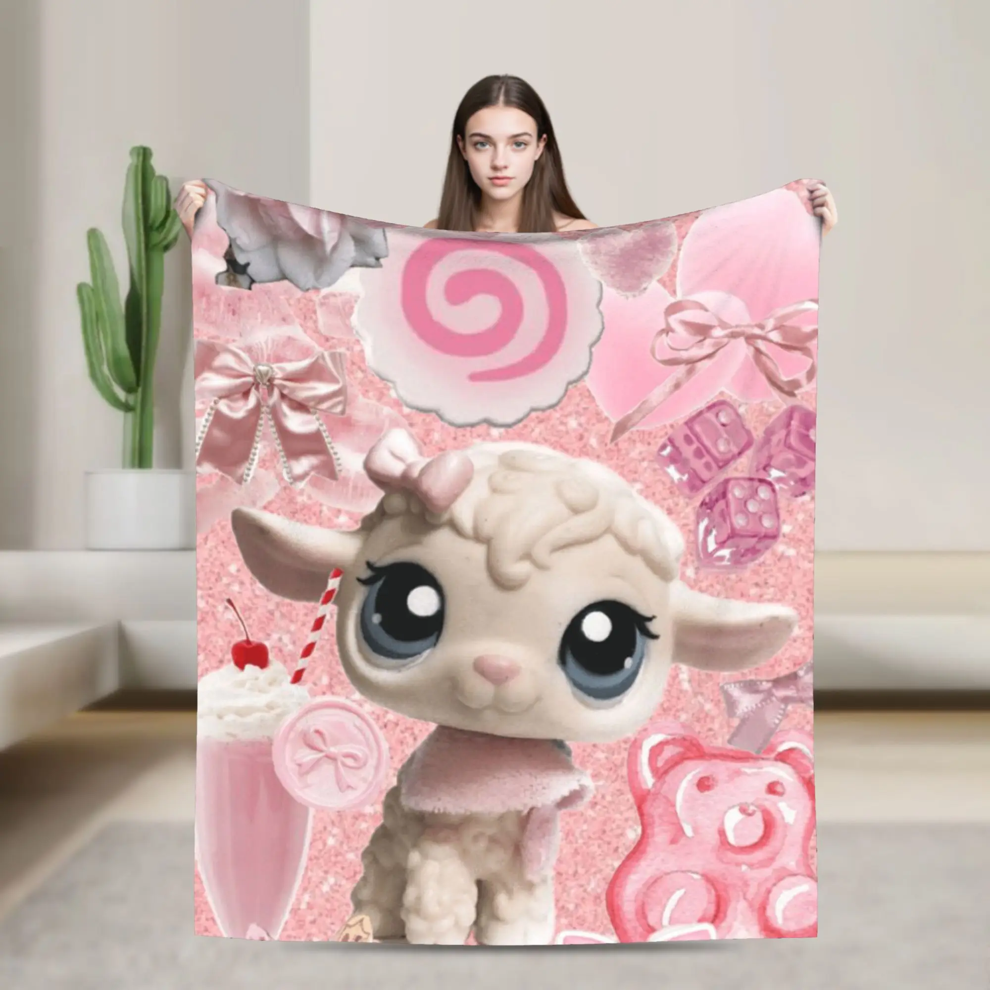 Littlest Pet Shop Blanket Quality Super Soft  Throw Blanket Spring Girls Boys Couch Chair Sofa Bed Fashion Bedspread