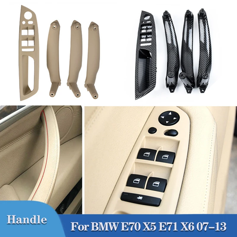 

Armrest Car left front driver's seat LHD Interior Door Handle Inner Panel Pull Trim Cover For BMW E70 E71 X5 X6 2007-2014