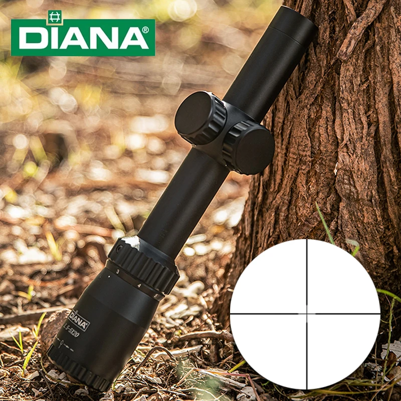 

DIANA 1.5-5x20 Scope Crosshair Reticle Internal Adjustment Optical Sight