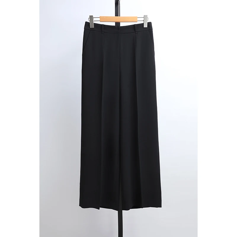 Awei Clothing 2026 Spring Summer Women's Business Pants Commute Slimming Versatile mid Waist Long Pants Straight Leg Trousers
