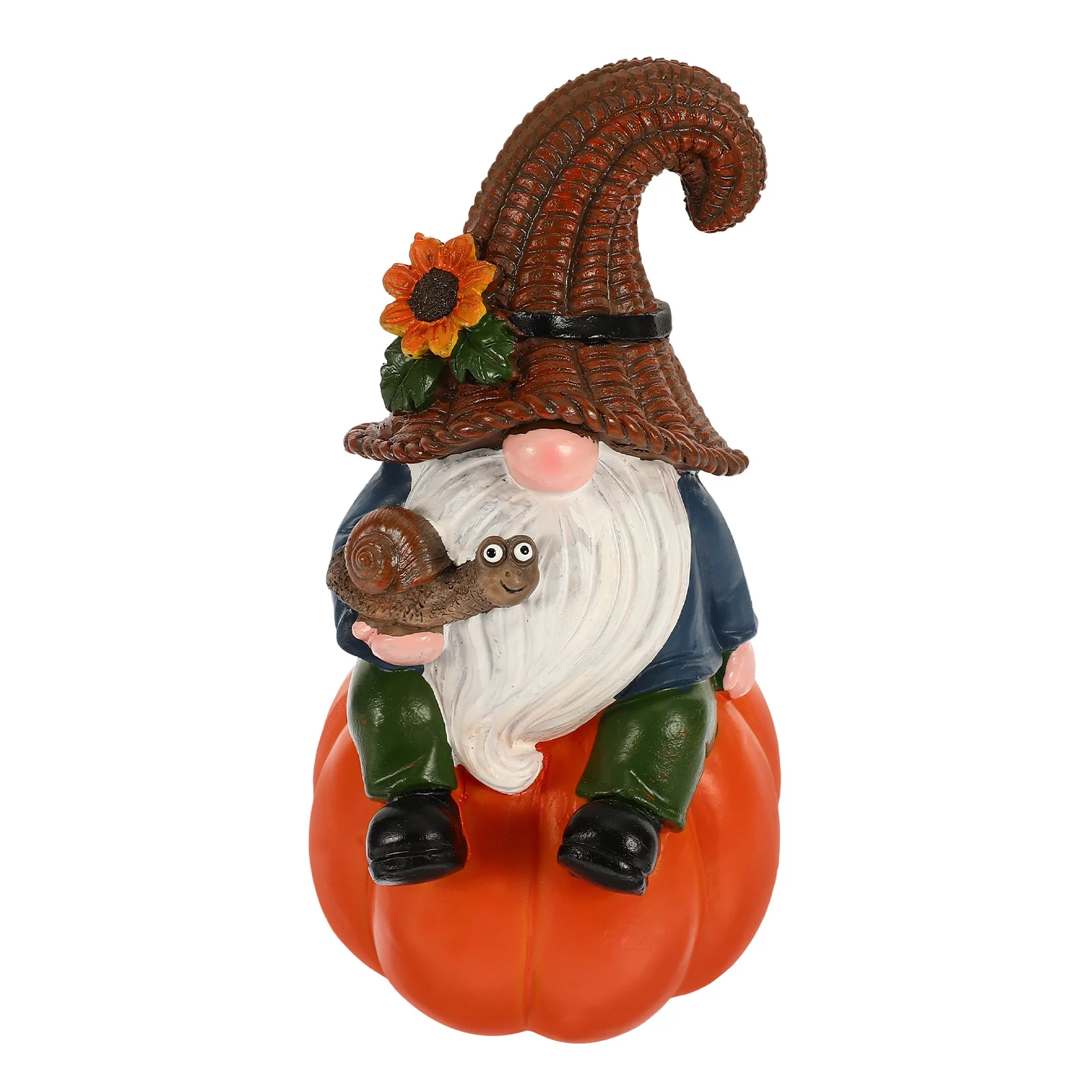 Cute Pumpkin Gnome Resin Statue Small Fall Decoration Thanksgiving Garden Yard Ornament Pumpkin Gnome Statue Naughty Gnomes