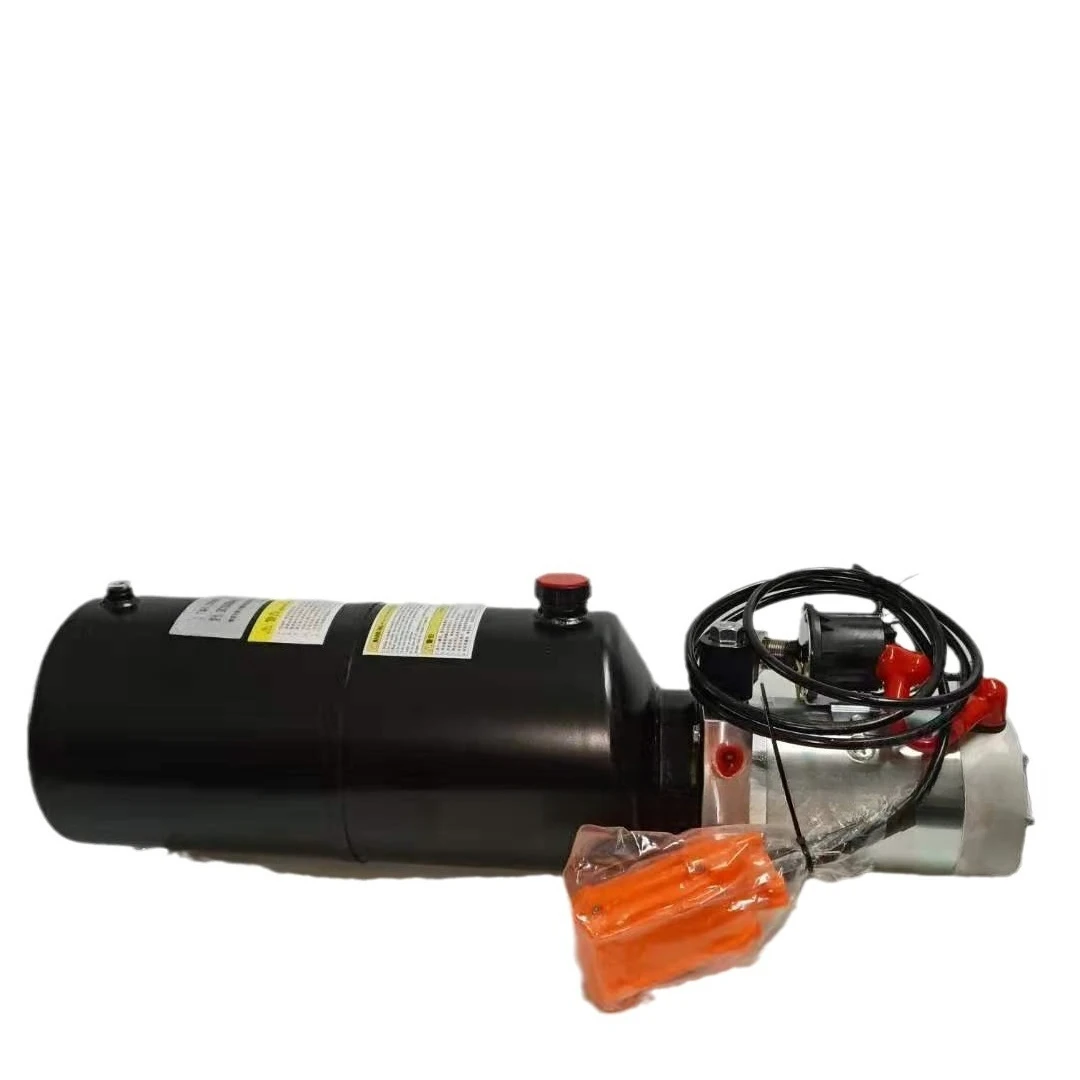 

12V24V hydraulic power unit dump trailer small hydraulic station button switch wireless remote control electric lift