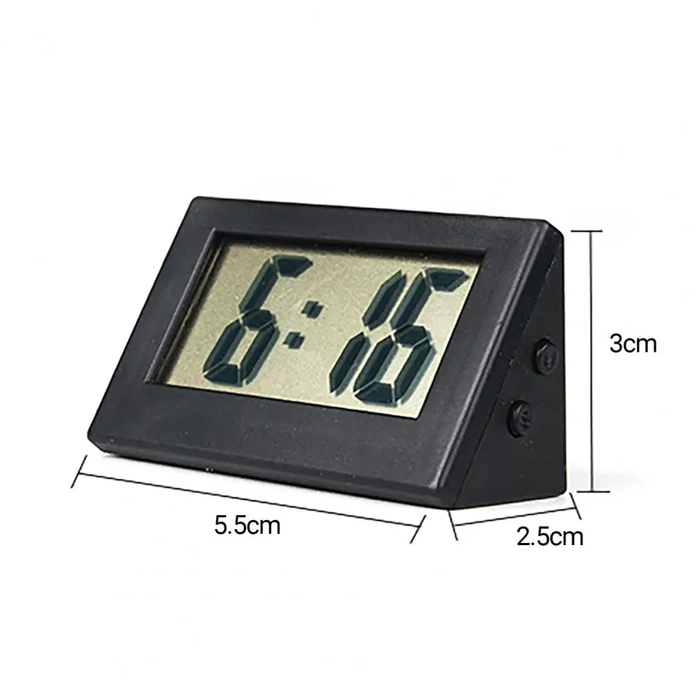 นาฬิกาอิเล็กทรอนิกส์ Self-กาวมินิจอแสดงผล LCD หน้าจอขนาดใหญ่ตารางแดชบอร์ดโต๊ะดิจิตอลนาฬิกาสำหรับ Home