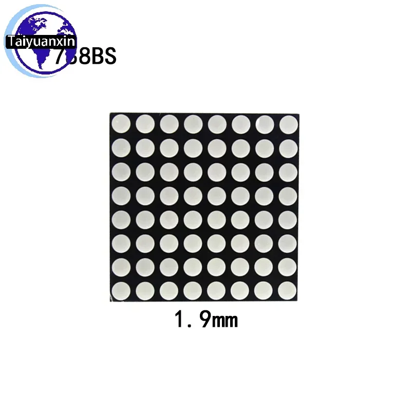 5 sztuk 1.9MM/3MM/3.75MM 8X8 8*8 czerwona dioda Led Dot wyświetlacz matrycy wspólna anoda/wspólna katoda 788BS 1088AS 1088BS 1588BS 2088BS