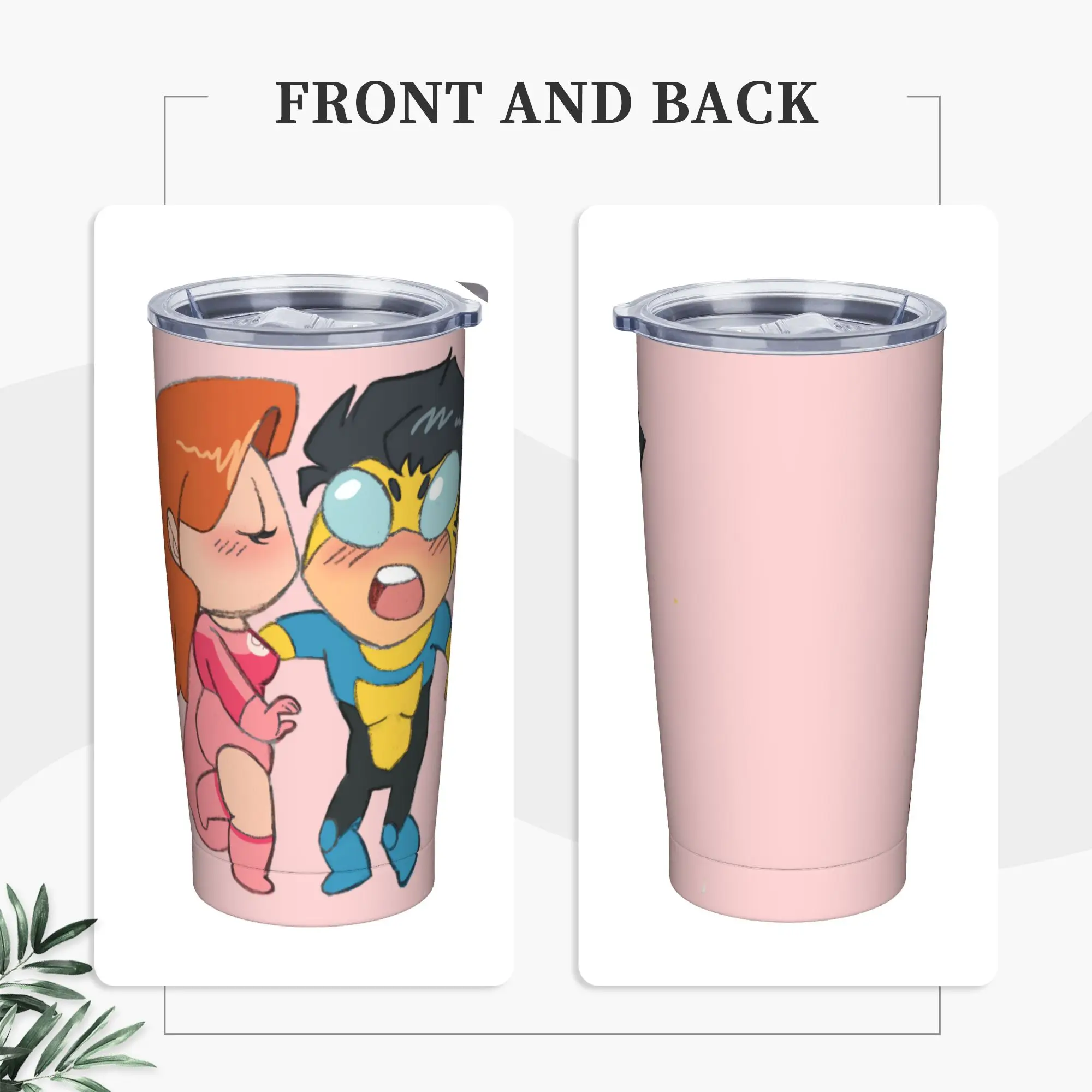 Stainless Steel Tumbler Anime Invincibles Thermal Cups  Portable Cold Drink Camping Water Bottle