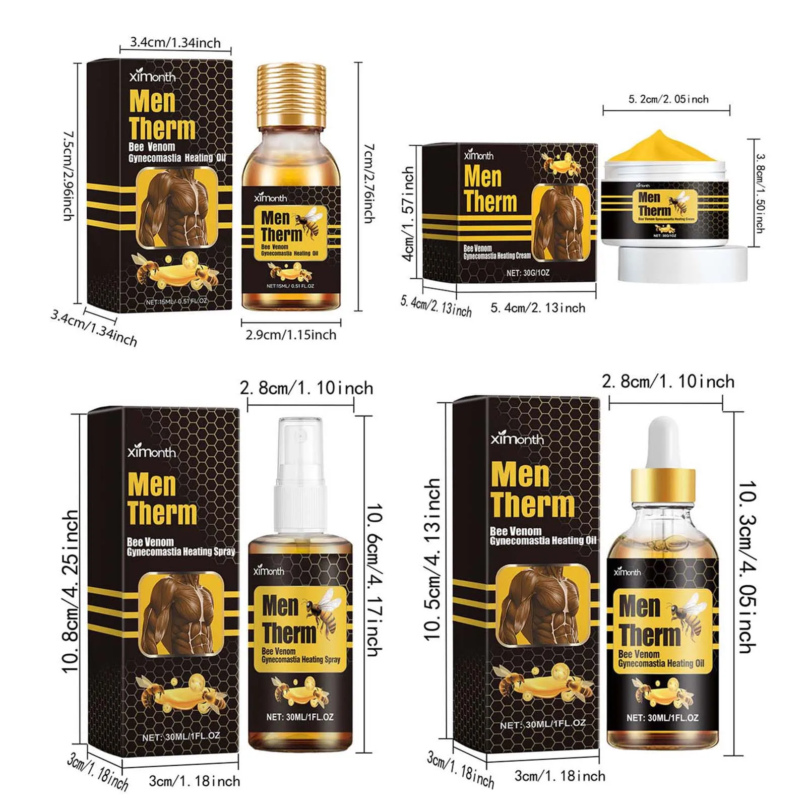 Gynecomastia Tightening Venom Oil Effectively Shrinks Men Chest Remove Excess Oil n Musle Build Heating Oil