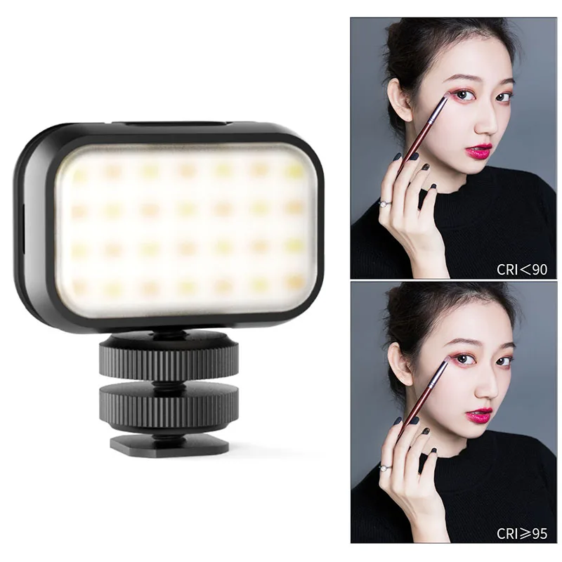 Ulanzi VL28 Mini and Portable Soft Light 6500K Soft Fill Light LED Video Light for Camera Smartphone Potography Live Vlog