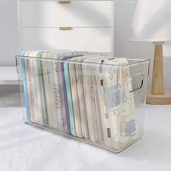 Ins Transparent Phone Case Organizer Storage Box Desktop Acrylic Sundries Storage Basket Cosmetics Small Rack