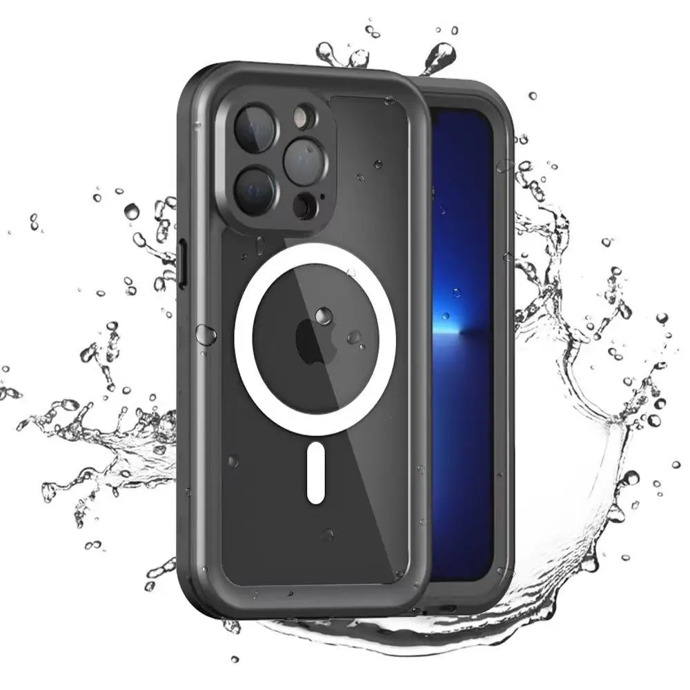 

Полностью герметичный прозрачный водонепроницаемый чехол IP68 для iPhone 16, 15, 14 Pro Max 16E, противоударный защитный чехол для экрана