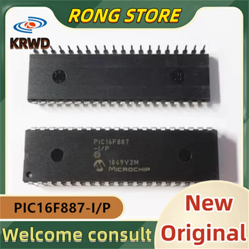 5PCS PIC16F887-I/P New original  PIC16F887 DIP-40