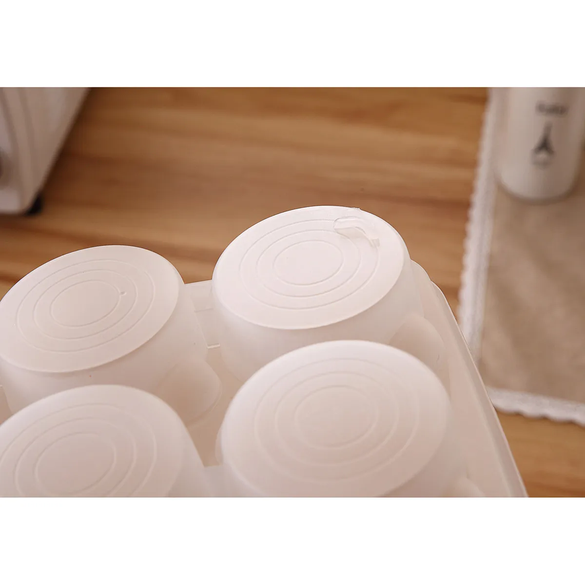 16 Cavity Cupcake Carrier Food Grade PP Storage Container Transparent Tight Seal Freezer Microwave Dishwasher Safe for Party