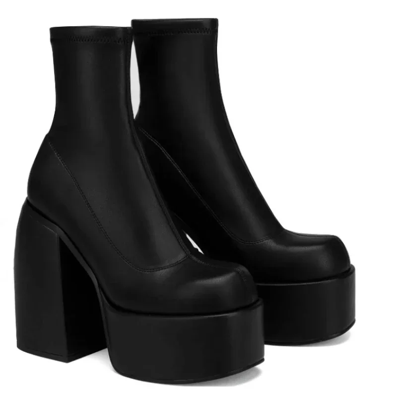 Black Leather Boots Best Block Heel Booties Vince Camuto  display picture 3