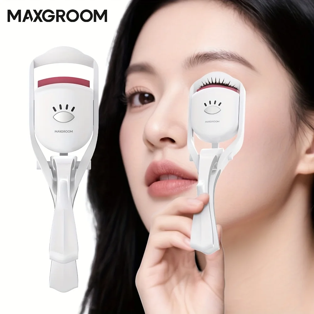 

MAXGROOM Electric Heated Eyelash Curler Long-Lasting Curl Rechargeable Electric Eyelash Perm Eyelashes Clip Portable Makeup Tool