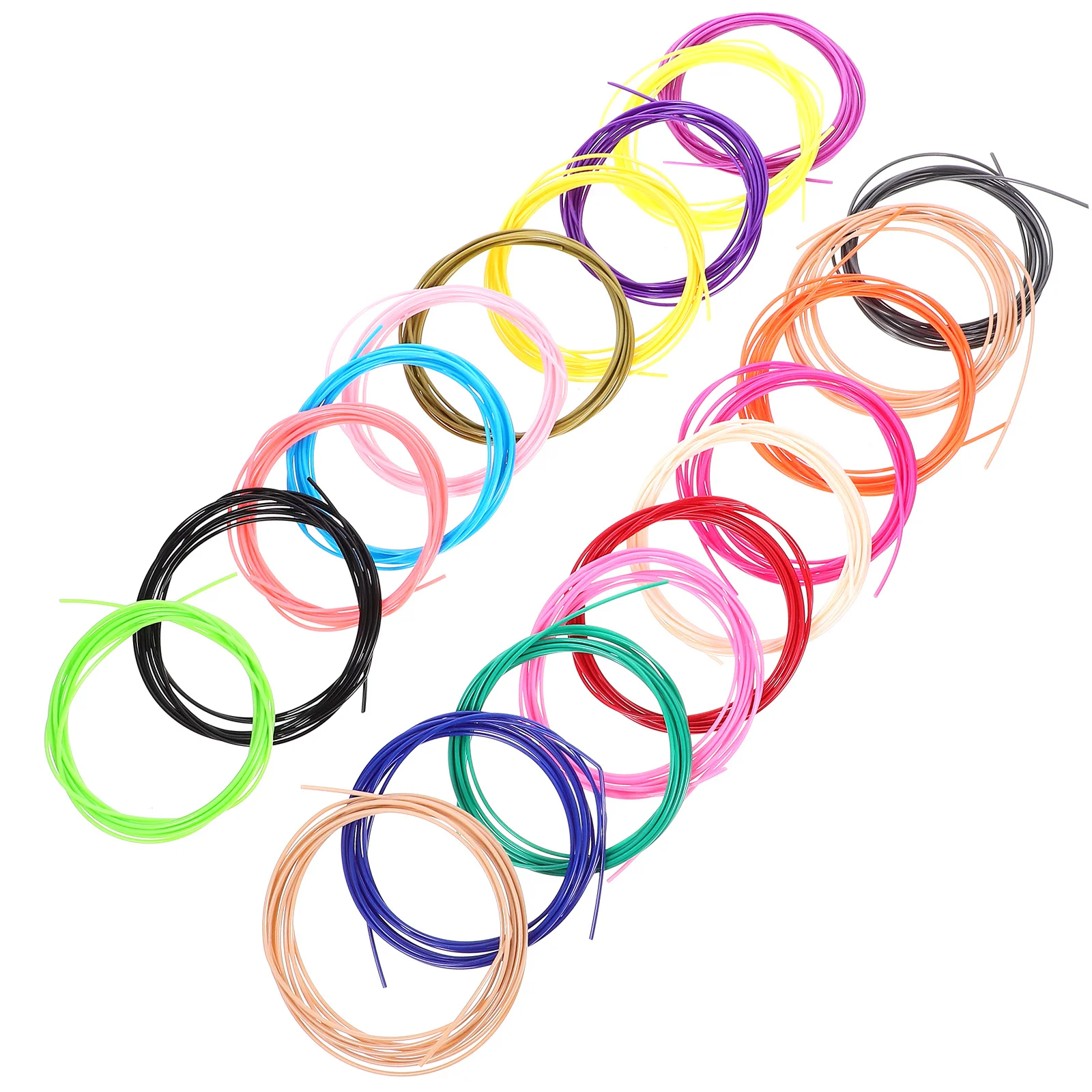 20 Rolls Filament Professional High Toughness No Warping 3D Printer Supply Printing Accessory Filament 3D Printing