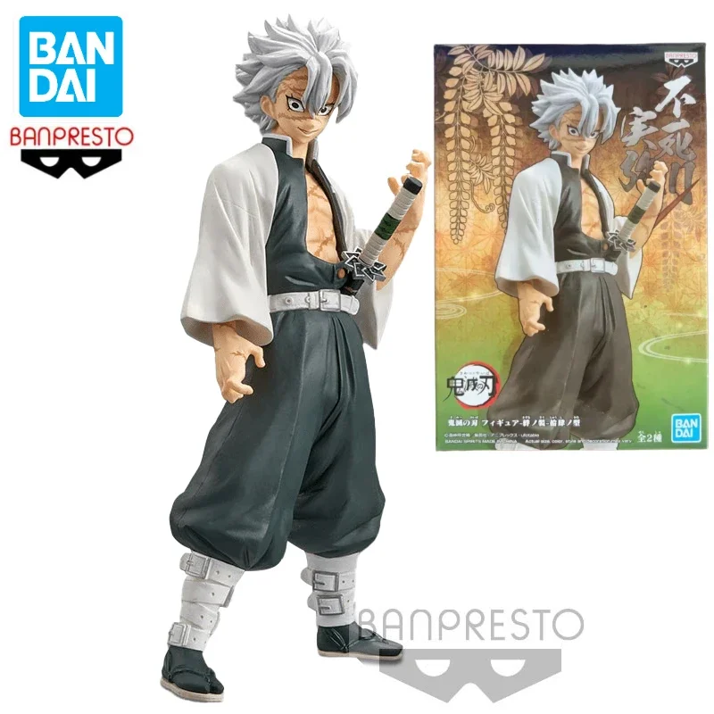 In Stock Bandai BANPRESTO Demon Slayer Shinazugawa Sanemi Kizuna No Sou Anime Action Figure Toy Gift Model Collection Hobby