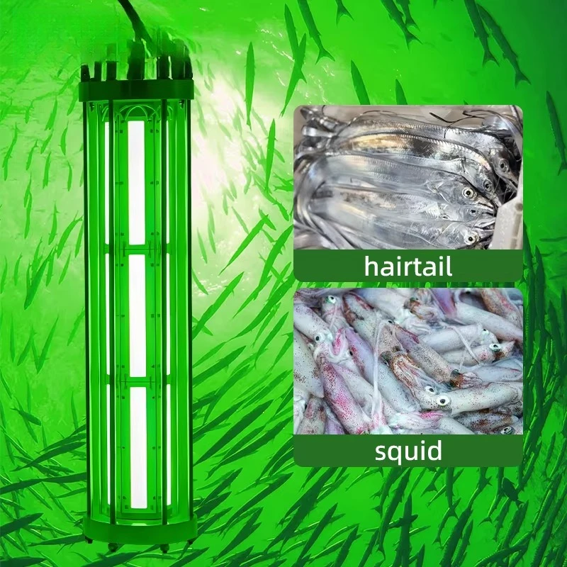 Ip68 1000W 2000W 3000W Led Fishing Light 165V 265V Green Marine Boat Deep Sea Squid Tuna Lure Night High Power Waterproof Lamp