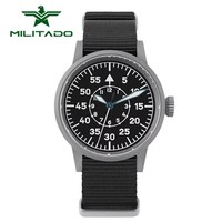 militado ML10 Quartz Watch VH31 Sweeping Second Movement 316L sandblasted coating Sapphire BGW9 Luminous 100m Waterproof Watch