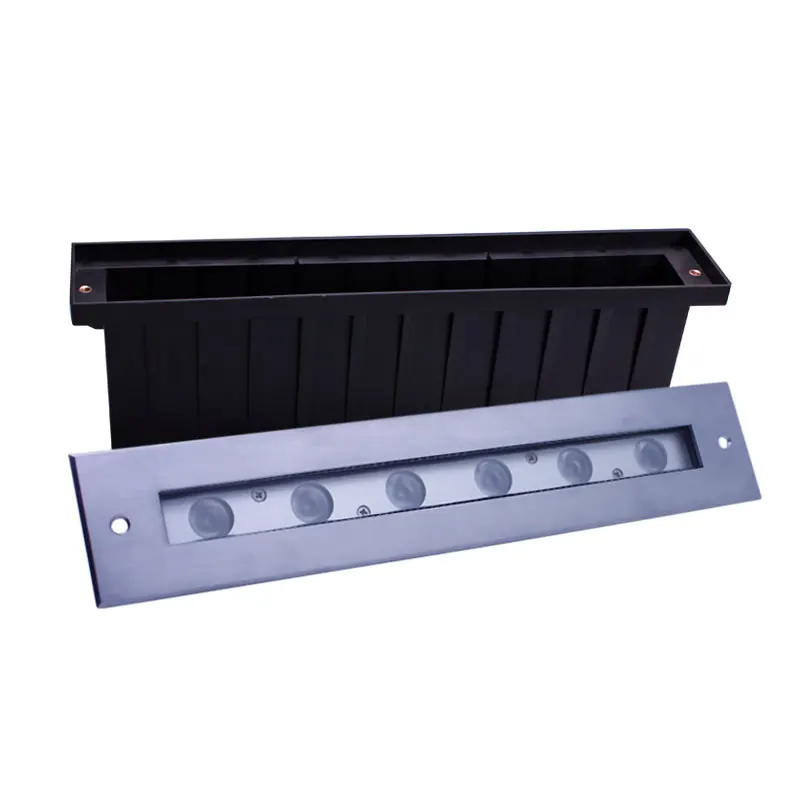 12V 18W RGB White IP68 Waterproof Recessed Rectangle LED Underwater Linear Light for Swimming Pool Fountain