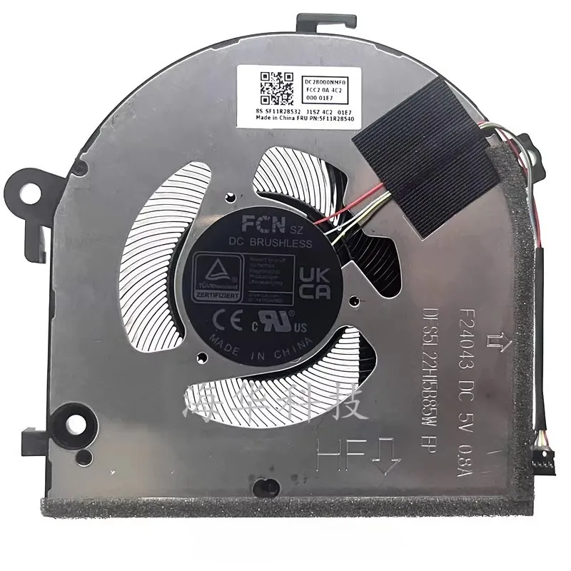 

New CPU FAN for Lenovo Ideapad Pro 5 16IAH10 Cooler Fan 5F11R28540 5F11R28541