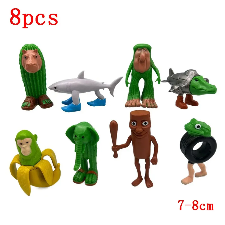 Слепая коробка Brainrot Tung Sahur Фигурка Игрушка Tralalero Tralala Фигурки Bombardino Crocodilo Shimpanzini Bananini Модель Декор