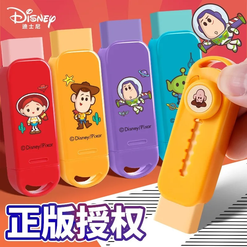 

Disney Toy Story Children Cartoon Anime Cute Push Pull Eraser Student 2b Telescopic Eraser Learning Reward Kids Birthday Gifts